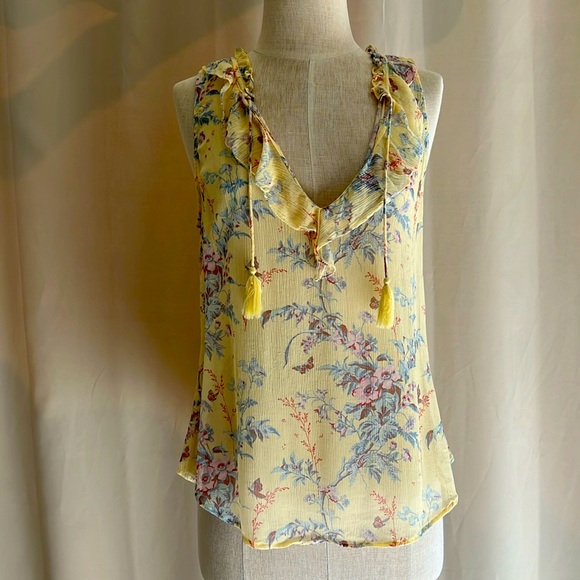 EUC Paige silk blouse size small - Picture 1 of 7